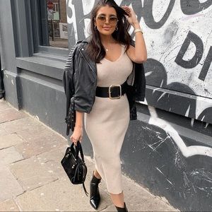 zara ribbed knit dress